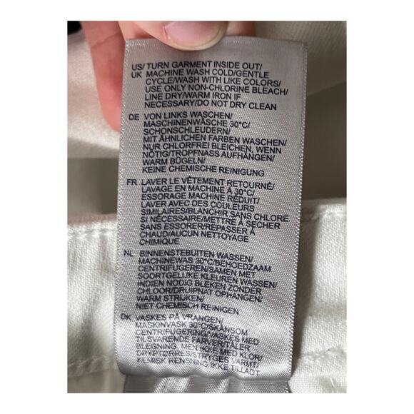 NYDJ Jeans Denim Cotton Slim Bootcut white size 8 - Picture 7 of 7